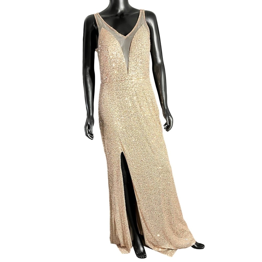 NWT Juliet‎ Sequin Dress Sleeveless Party Cocktail maxi Dress Women's M